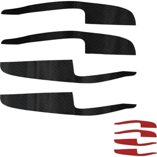 Car Door Armrest Leather Stickers Interior Decoration Modification Accessories for Tesla Model3 19-21