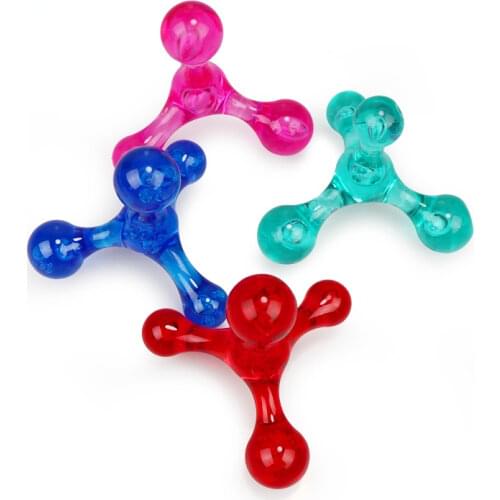 Mini Body Massager Manual Balance Four Balls Portable Travel Massager Trigger Point Arm Back Relaxation Eliminate Oedema Health