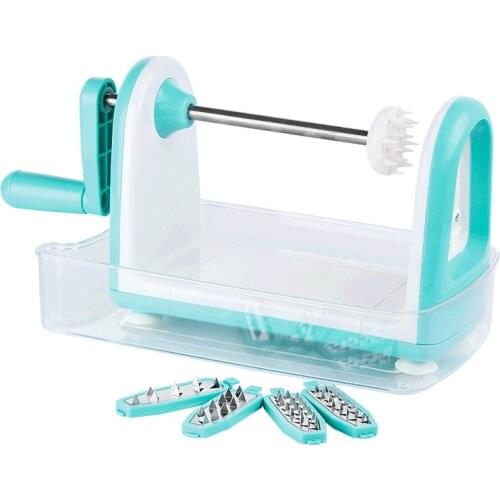 Potato shredder, multi-function spiral vegetable cutter, coiler, engraving knife, household grater, kitchen tool