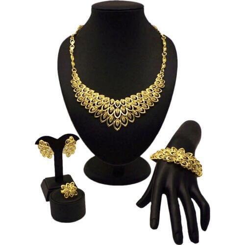 Fashion jewelry sets women necklace set african bridal jewelry snap button jewelry charms for jewelry making wedding sets