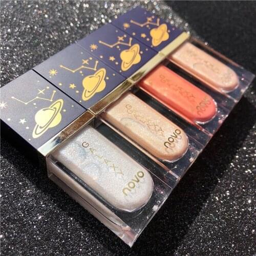 Novo Pearly Lustre Shimmering Liquid Highlighter Eye Brightener Facial Makeup Illuminator Glow 3D Face Highlight Cosmetics