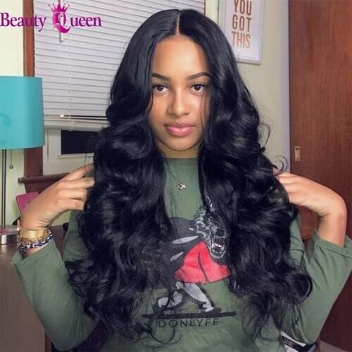 Body Wave Lace Frontal Wigs Peruvian Remy 100% Human Hair Lace Closure Wigs Pre Plucked Deep Part 13x6x1 Lace Front Wig