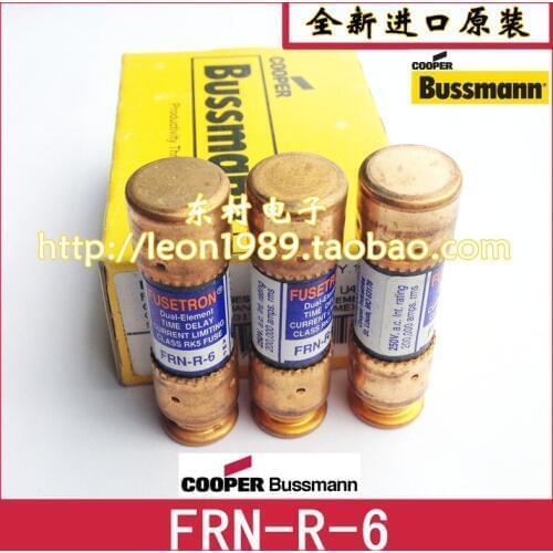 [SA]United States BUSSMANN fuse FUSETRON fuse FRN-R6 250V 6A FRN-R-10--5PCS/LOT