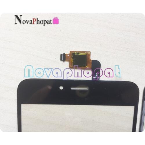 Novaphopat Black/White Sensor Screen For Meizu M5s / Meilan 5S Touch Screen Digitizer Glass Panel Screen +tracking