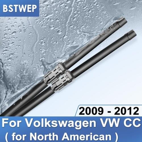 BSTWEP Wiper Blades for Volkswagen VW CC Fit Push Button Arms ( for North American Model )