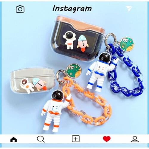 Cute Spaceman Earphone Cover for Sony WF-1000XM4 Case for SONY WF-1000XM3 Case TWS Wireless Bluetooth Headphone Headset Case Box