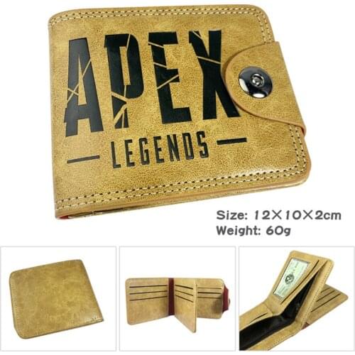 Game Apex legends Bifold PU Wallet Hidden Discount Mens Leather Casual Coin Photo Credit Cards Holder Note Compartment Purses