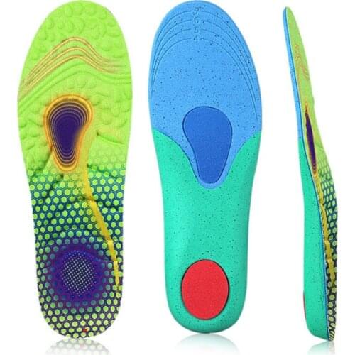 Unisex Sport Running Insoles Massage Shock Absorption Anti Fatigue Arch Support Breathable Orthopedic Shoes Insert Pads Cushion