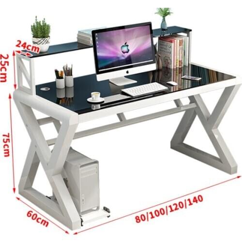 Computer desktop table home simple small table bedroom simple desk student writing desk desk bookcase combination