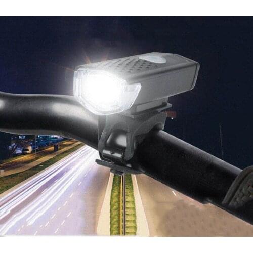 Bike Light Night Riding Strong Light USB Rechargeable Headlight Mountain Bike Accessories Waterproof Bright Cycling Flashlight