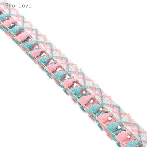 Chzimade 2 Yards Vintage Lace Edge Trim Cotton Crochet Wedding Ribbon Applique Sewing Craft