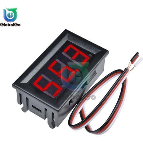 0.56 inch Mini Digital Voltmeter DC 100V Panel Volt Voltage Detector Meter Tester Blue Red Red LED Display