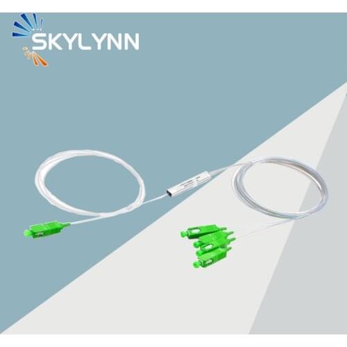 10Pcs/Bag SC/APC G657A1 Single Mode 0.9MM 1 Meter Length 1X2 1X4 1X8 1X16 1X32 Way Fiber Optic Steel Tube PLC Splitter For FTTH