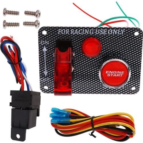 12V Toggle Switch Panel Ignition Engine Switching Start Push Racing Car Button For Cars Trucks Cruise Ships Boats