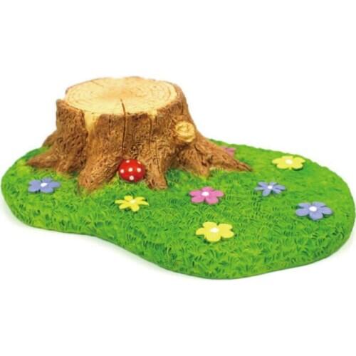 15*9.5*4cm Mushroom stool tree stump bonsai decoration fairy garden miniatures mini gnomes moss terrariums figurines resin craft