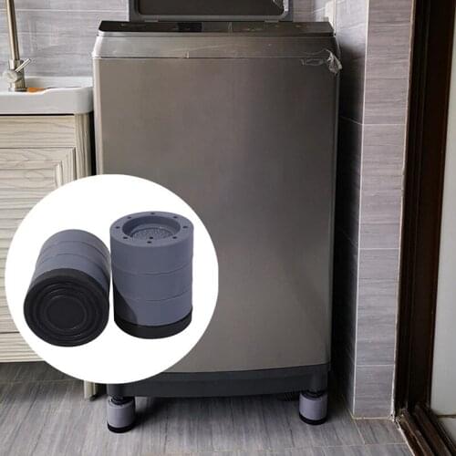8cm 4pcs Anti Vibration Washer Feet Pad Universal Washing Machine Anti-Skid Roller Kit Furniture Lifting Foot Base