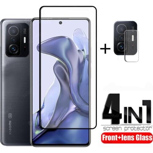 4-in-1 For Xiaomi Mi 10T Glass For Mi 10T Tempered Glass Full HD Screen Protector For Redmi Note 9 Pro 9T Mi 10T Pro Lite Glass