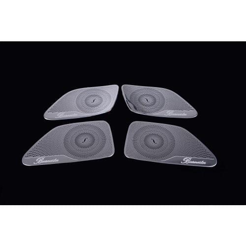 Angelguoguo stainless steel Car Audio Speaker Car Door Loudspeaker Trim Cover For Mercedes Benz 2014-2016 S-class