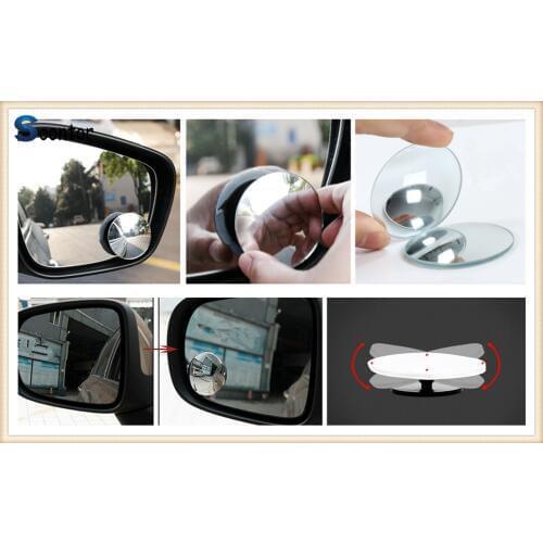 Car rear view blind spot mirror wide angle lens For Volkswagen VW polo passat b5 b6 CC golf jetta mk6 tiguan Gol