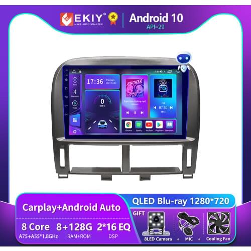 EKIY Android 9 Car Radio For Lexus LS430 2003-2006 BT WIFI GPS Navigation Stereo Audio Multimedia Video Player Head Unit No DVD