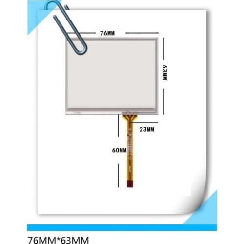 Free shipping 76MM*63MM 3.5 inch touch screen MP4 touch screen GPS navigator MP5 touchscreen socket long line line 76*63