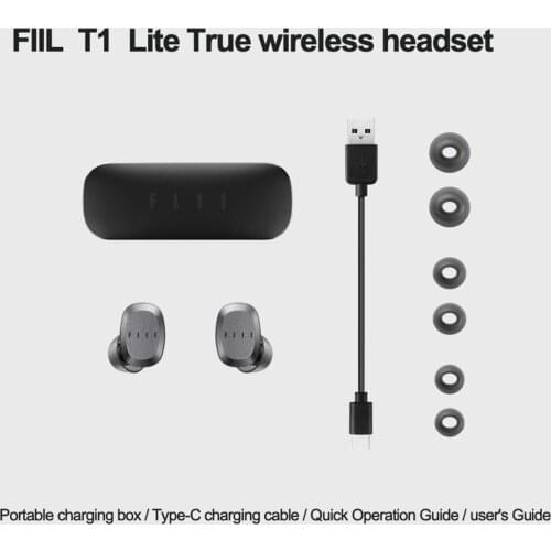 Original FIIL T1 Lite TWS BT 5.2 Earbuds True Wireless Earphones Long Battery Life ENC HiFi IPX7 Waterproof with Mic