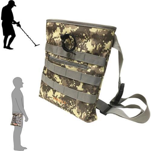 Metal Detector Finds Bag Diggers Pouch Camo Belt Pouch Good Luck Gold Nugget Bags for Metal Detecting