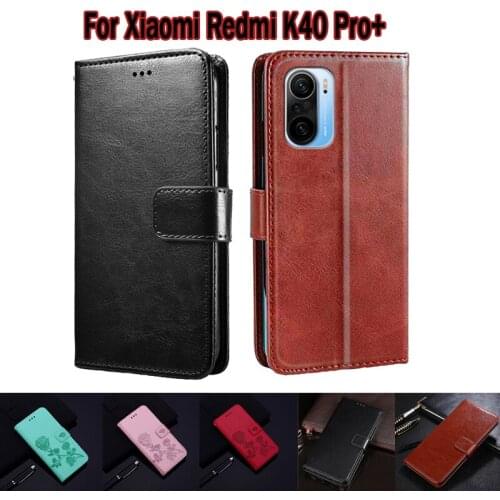 Flip Case For Xiaomi Redmi K40 Pro Plus Cover Phone Protective Shell Funda Case For Redmi K40 Pro Plus Wallet Leather Book Capas