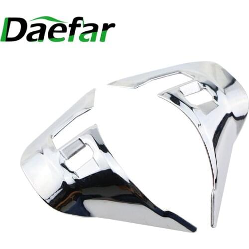 Daefar Car Styling Chrome Steering Wheel Decoration Trim Cover Sticker for Peugeot 208 GTI 2008 2014 - 2017 Accessories