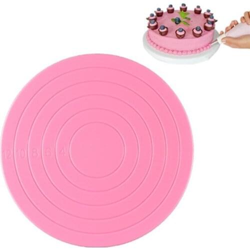 Hot Sale Baking Tools 14cm Mini Cake Cookies Decorating Turntable Manually Rotating Table Cake Stand Non-slip Base