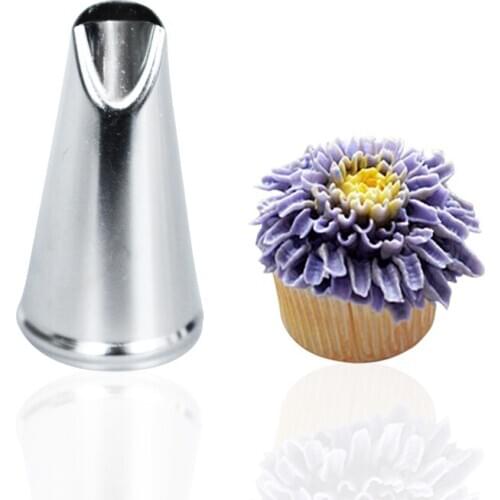 1pc Cupcake Decorating Tool Pastry Piping Kit chrysanthemum nozzles Decorating Tip Icing Nozzle