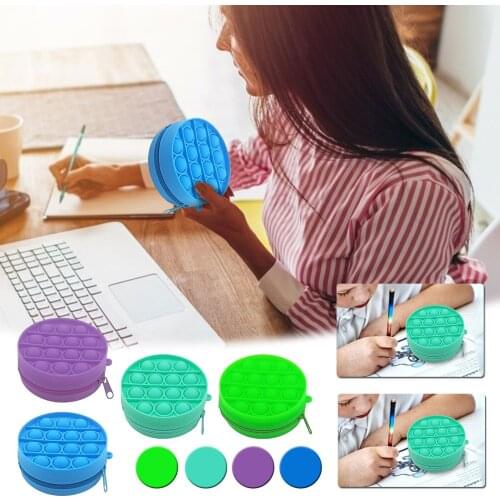 Wallet Popper Push Bubble Fidget Toys Coin Purse Adult Stress Relief Squeeze Toys Antistress поп ит Soft Squishy Kids Toys Gifts
