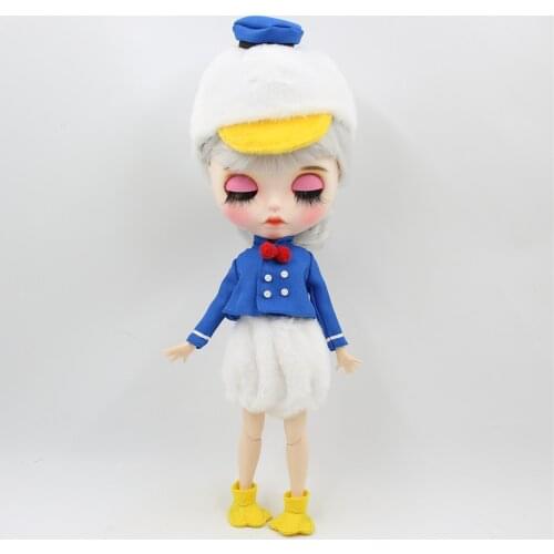 ICY DBS Blyth doll custom doll white skin joint body 1/6 bjd matte face Carved lips with eyebrow 30cm