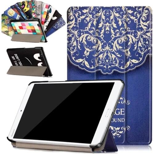 Magnetic smart cover case for Huawei Mediapad M3 8.4 folio stand case for huawei tablet cover +screen protector+stylus