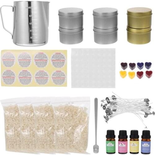 1 Set DIY Scented Candle Kit Melting Supplies Cup Handmade Home Decor Aromatherapy Party Birthday Wedding Gift Candle Making Kit