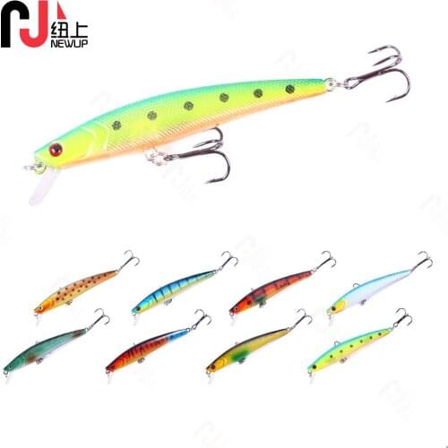 NEW UP High Quality 1PCS Fishing Lure 8.2cm 9.5g Sinking minnow diving 1.2-2.1m Artificial Bait Pike Lures