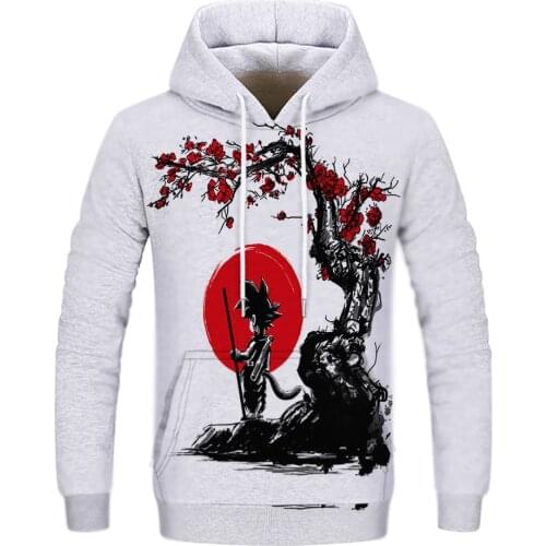 2021 spring and autumn fashion new style above the moon cartoon 3D printing pattern mens casual hoodie trendy sweater