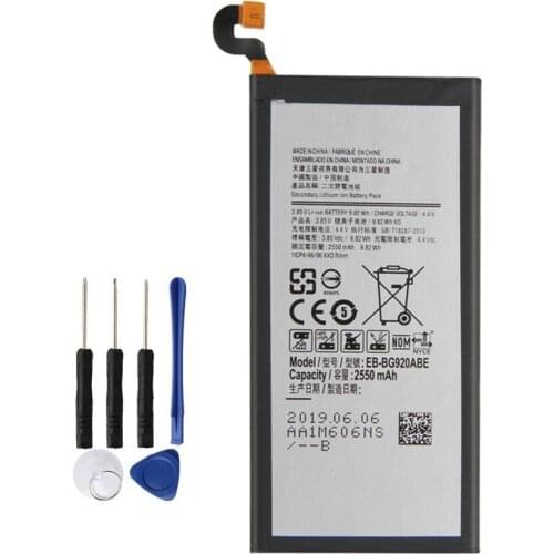 Original Replacement Phone Battery EB-BG920ABE For Samsung GALAXY S6 G920 G920A G920V G920T G920F EB-BG920ABA 2550mAh
