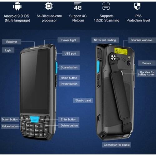 2D Scan Collection and Reading Industrial PDA Android 9.0 Handheld Terminal