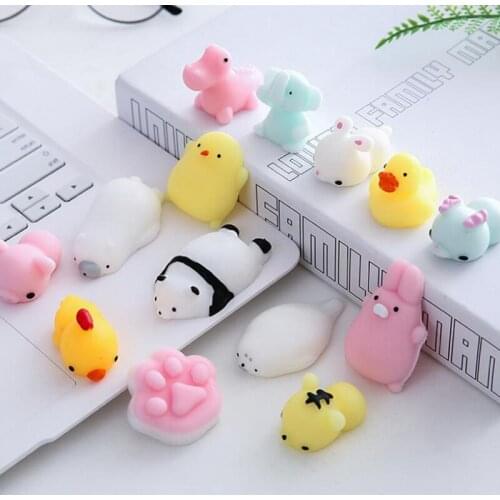 Cute Cartoon Animal Shape Squeezing Healing Toy Stress Reliever Gift Desktop Decor @LS