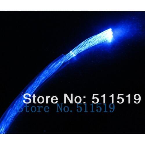 Supper bright side glow muilti strands 42 core twisted 1.0mm fiber optic cable 100m long distance 12mm stransparent pvc jacket