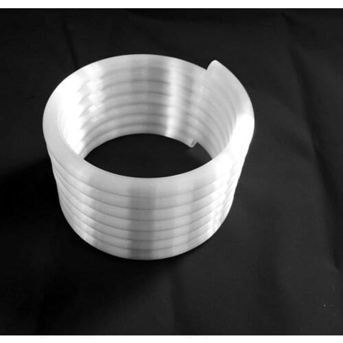 Heat resistance opaque spiral quartz tube for Muffle furnace