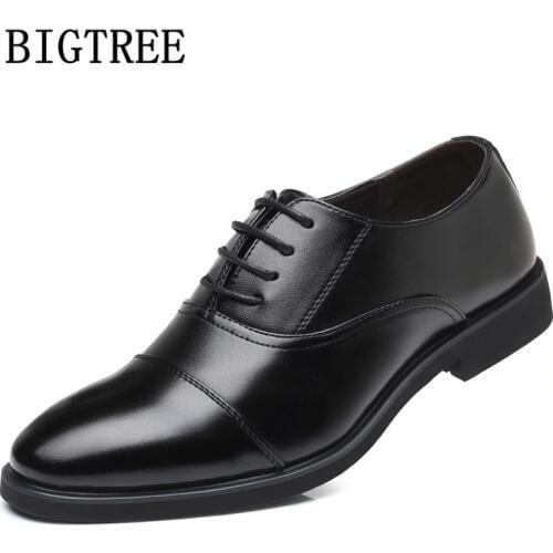 Formal Shoes Men Classic Business Shoes Men Black Leather Dress Office Shoes Men Elegant Zapatos De Vestir Hombre Scarpe Uomo