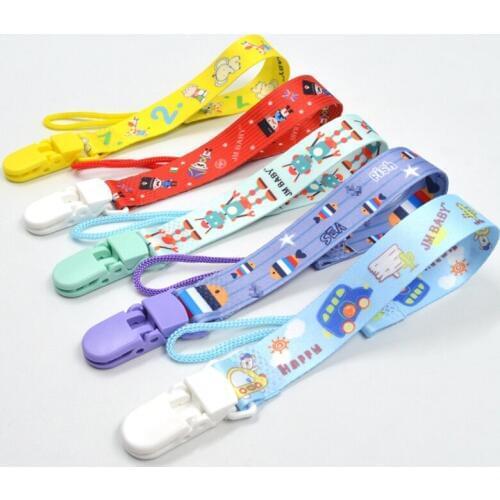 Baby Pacifier Clip Chain Ribbon Dummy Holder Chupetas Soother Pacifier Clips Leash Strap Nipple Holder For Infant Feeding G0049