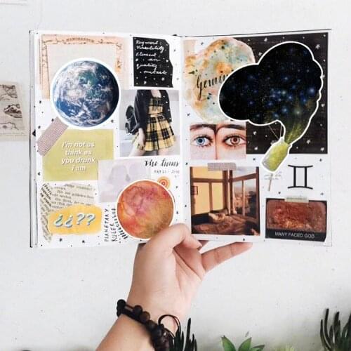 11pcs/lot Fantasy starry sky Sticker Diy Album Scrapbooking Diary Planner Journal Sticker Decorative Label For Kids