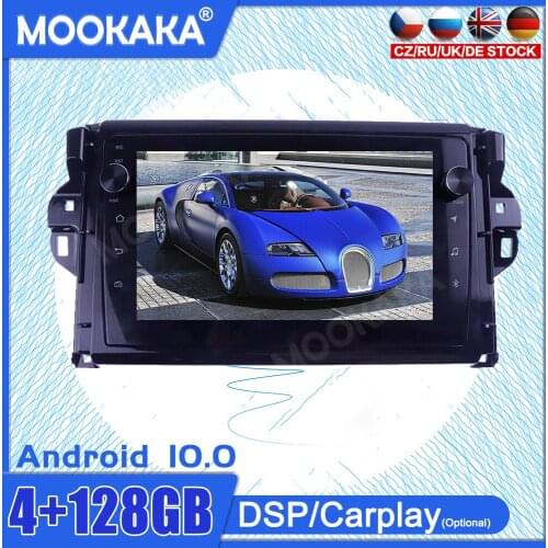 4+128GB Android10 For Toyota Fortuner2015-18 Car GPS Navigation Auto Radio Stereo Video Multimedia Player Carplay HeadUnit Tesla