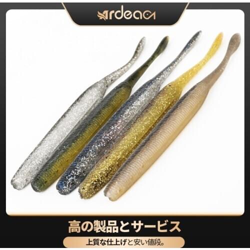 Ardea Soft Lures worm Baits Fishing Lure Shad Double Color Silicone Bait Tail Jigging Wobblers Bass Pike Fishing Tack