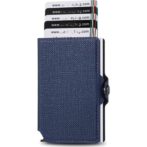 BISI GOR Automatic Bank Card Cassette Bomb Camouflage PU Fashion Mens Wallets Open PU Pickup Location Convenient Card Package