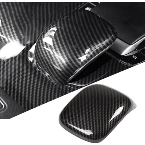 Carbon Fiber Car Center Console Armrest Cover Shell Decoration for Mercedes Benz A Class W177 A180 A200 A220 A250 2019