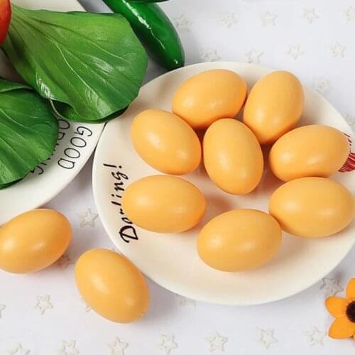 Large Wooden Easter Eggs Simulation Fake Eggs Chicken Duck Geese Hatch Incubation Breeding House Painting Toy Wood Craft